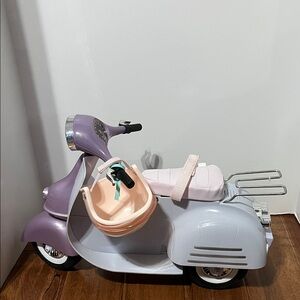 Play Doll Purple and Gray Ride-On Scooter